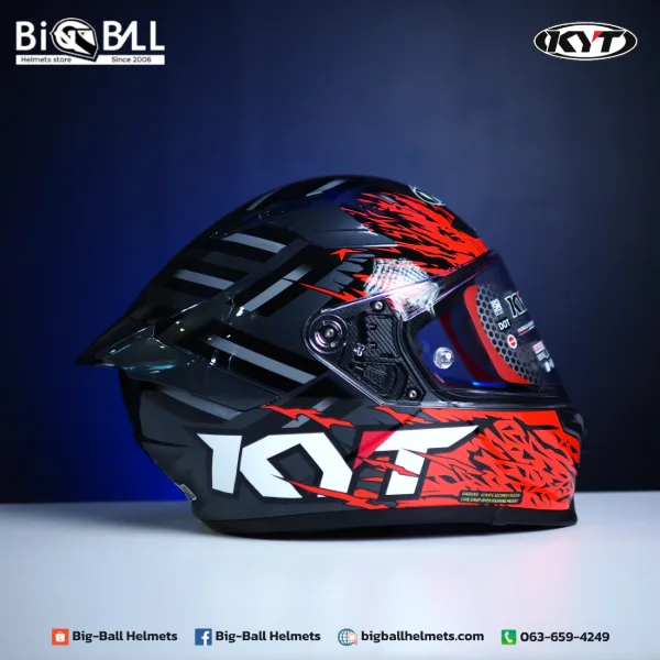 KYT STRIKER FLAMING RED
