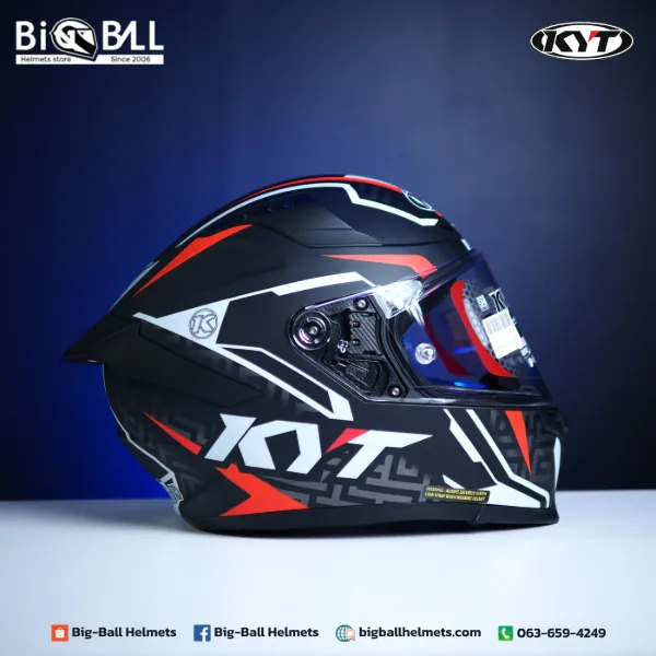 KYT STRIKER MATT BLACK/RED