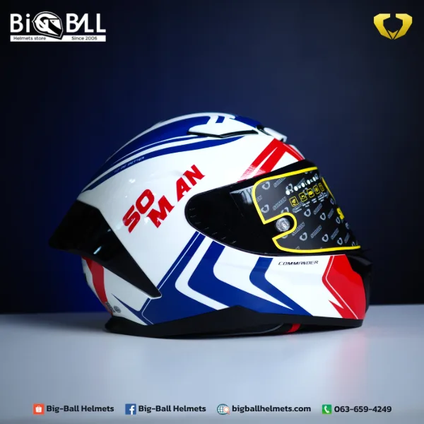 SM973 COMMANDER WHITE BLUE RED