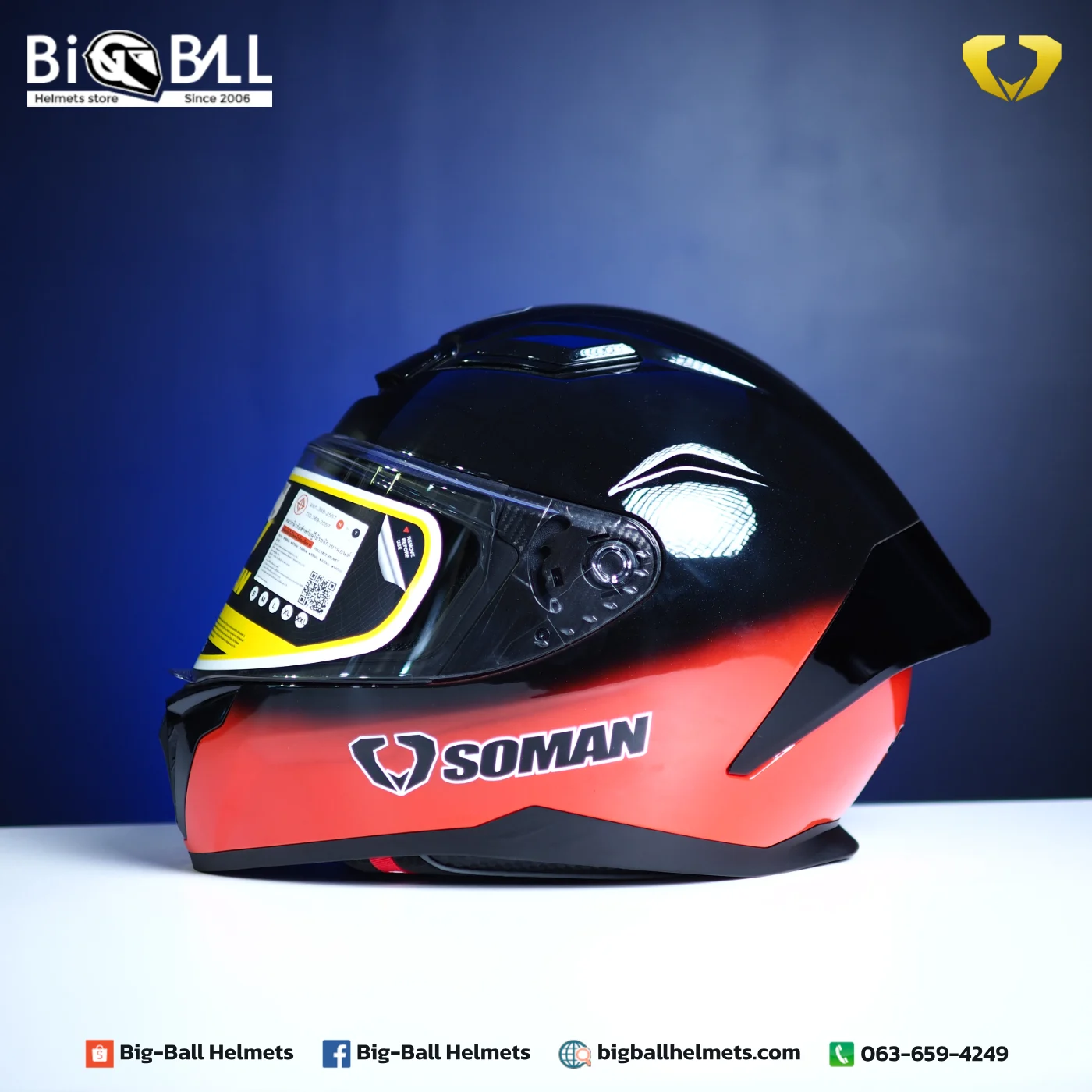 SM973 TWO TONE BLACK RED รูปที่ 2