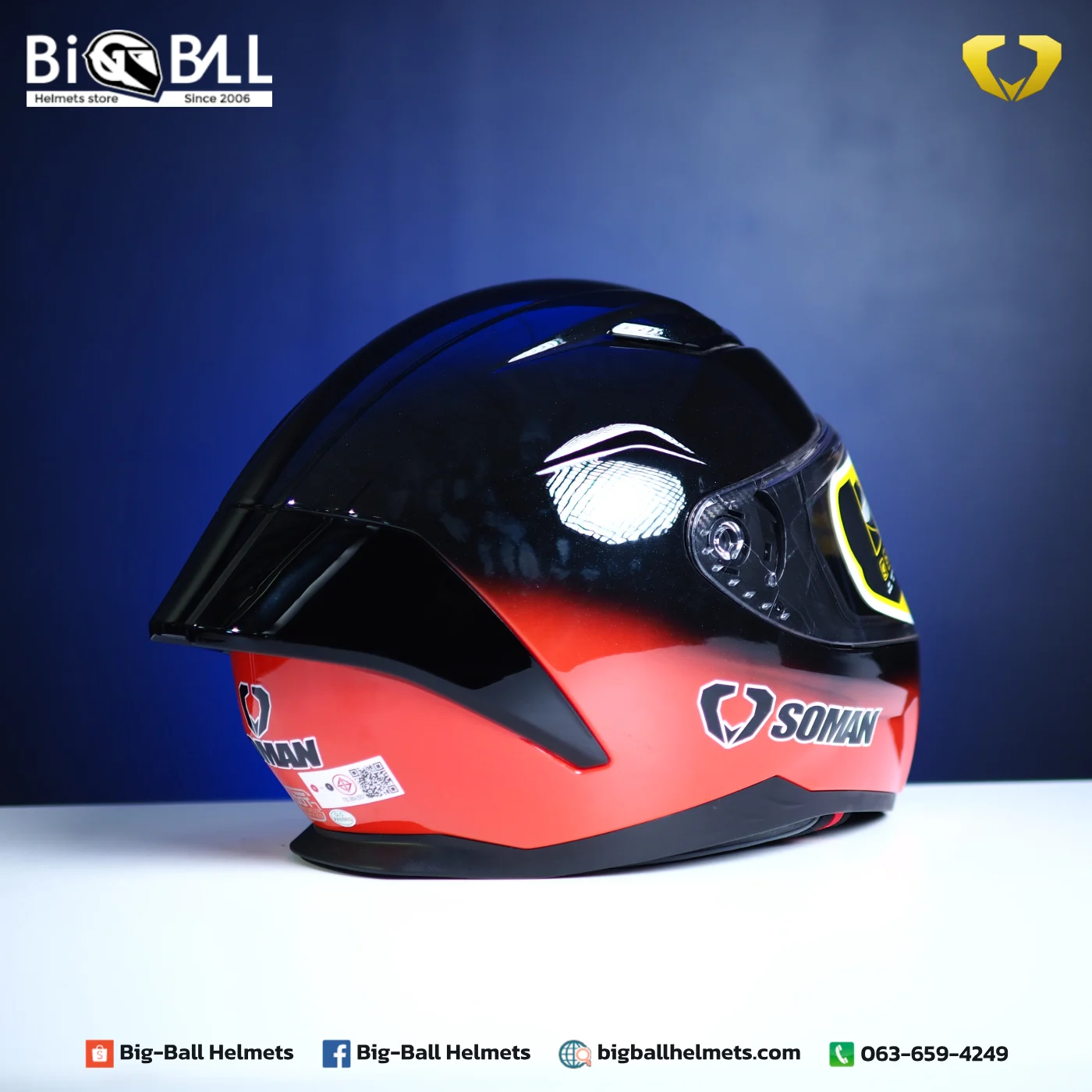 SM973 TWO TONE BLACK RED รูปที่ 3
